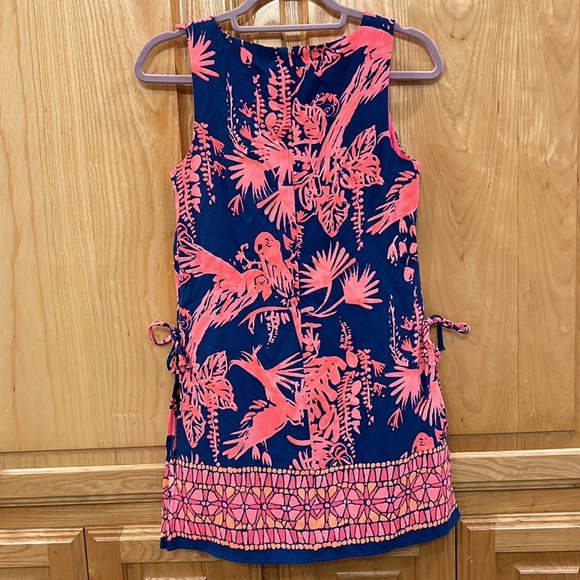 Lilly Pulitzer Vibrant Blue and Pink Tropical Dress - Picture 7 of 9